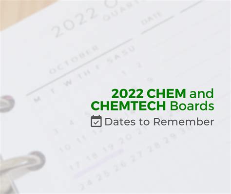 chemist licensure exam 2022|Important Dates to Remember for the 2022 Chemist .